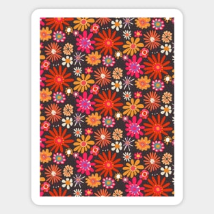 Floral pattern - beautiful floral design - floral illustration Magnet